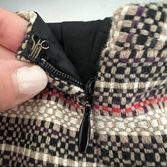 Ann Taylor LOFT Tweed Skirt 12 A-line - Picture 7 of 9